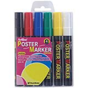 2mm Bullet 6PK Poster Markers (Primary) EPP-4