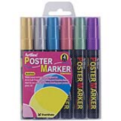 2mm Bullet 6PK Poster Markers (Metallic) EPP-4