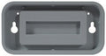 77112 2"x4" Designer Wall Holder Gray