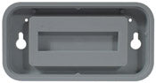 77112 2"x4" Designer Wall Holder Gray