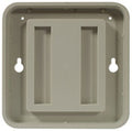 77116 4"x4" Designer Wall Holder Almond