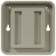 77116 4"x4" Designer Wall Holder Almond