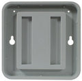 77117 4"x4" Designer Wall Holder Gray
