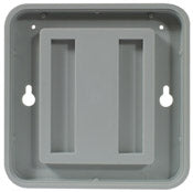 77117 4"x4" Designer Wall Holder Gray