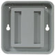 77117 4"x4" Designer Wall Holder Gray