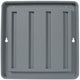 77142 8"x8" Designer Wall Holder Gray