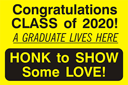 79006 Congratulations CLASS of 2020! 12" x 18"
