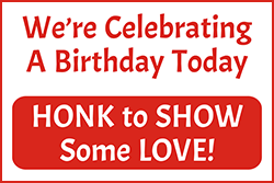 79007 We're Celebrating A Birthday Today 12" x 18"