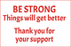 79022 BE STRONG Things will get better 8" x 12"