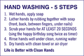 79025 HAND WASHING - 5 STEPS 8" x 12"