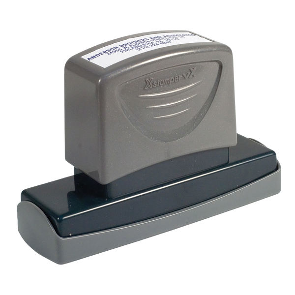 C26 - Xstamper vX Pre-Inked Long Phrase Stamp 11/16" x 3-5/16"