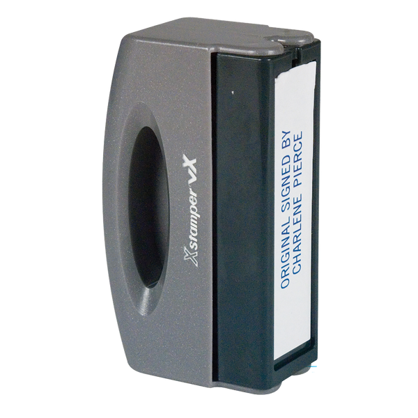 C42 - Xstamper vX Pre-Inked Large Pocket Stamp 5/8" x 2-7/16"