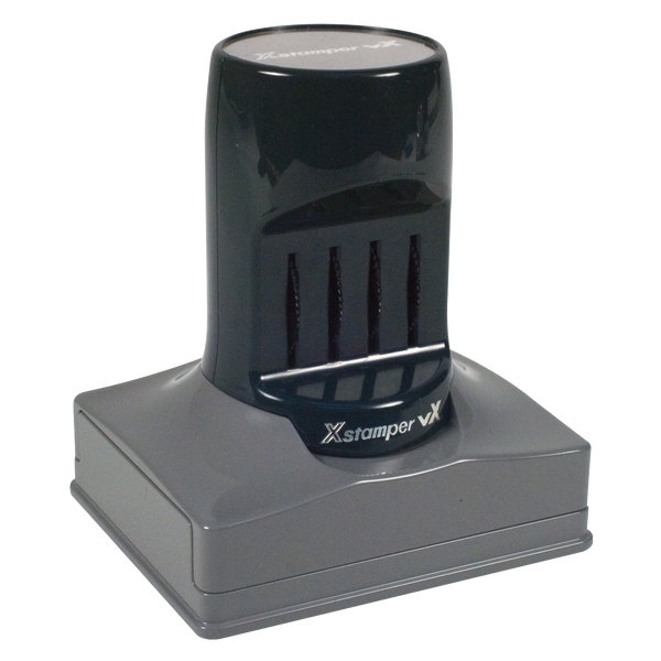 C82 - Xstamper vX Pre-Inked Date Stamp 1-5/16" x 2-1/8"