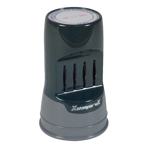 C85 - XstamperVX Pre-Inked Round Date Stamp 1-5/16" Diameter