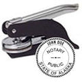 E11-Alaska Notary Pocket Embosser 1-1/2" Diameter