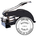 E13-Alaska Notary Desk Embosser 1-1/2" Diameter