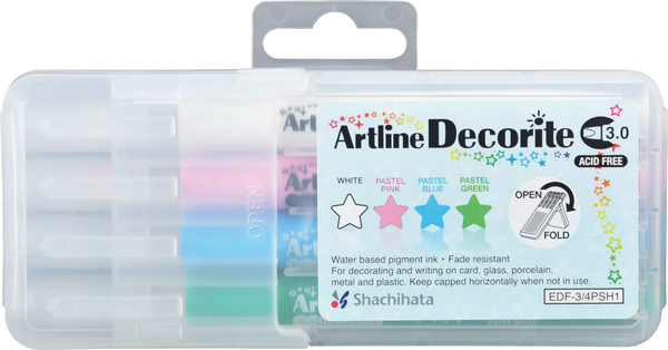 Artline Decorite Marker Sets | 3.0mm Flat Tip