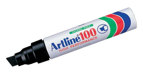 EK-100 Aluminum Barrel Permanent Marker Black
