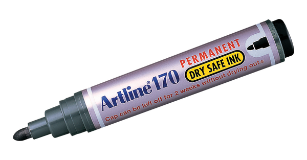 EK-170 Dry-Safe Permanent Marker Black