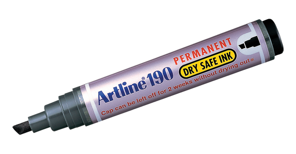 EK-190 Dry-Safe Permanent Marker Black