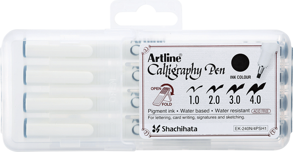 Calligraphy Pen Set | 1.0mm, 2.0mm, 3.0mm, 4.0mm Tips