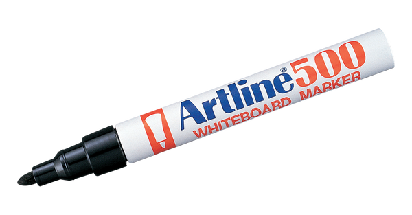 EK-500 Aluminum Barrel Whiteboard Marker Black