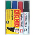 Big Nib 5.mm Bullet 4PK Whiteboard Markers EK-5100A