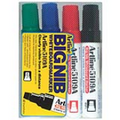 Big Nib 10.mm Chisel 4PK Whiteboard Markers EK-5109A