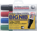 EK-5109A Big Nib Whiteboard Marker Assorted 4-Pack