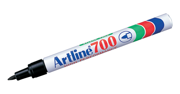 EK-700 Aluminum Barrel Permanent Marker Black