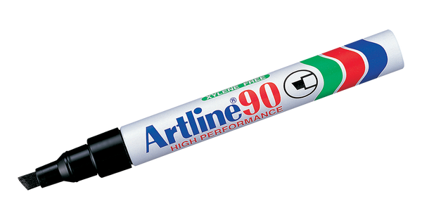 EK-90 Aluminum Barrel Permanent Marker Black