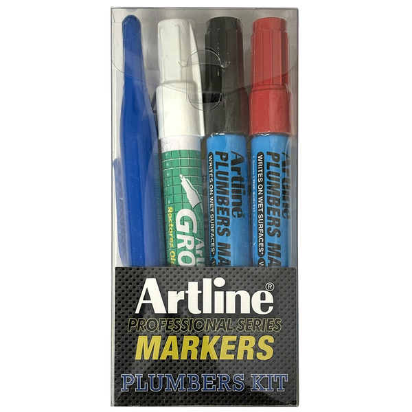 Plumbers Markers | Professional Series Kit | 4-Pack