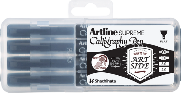 Artline SUPREME Calligraphy Pen Set | 1.0mm, 2.0mm, 3.0mm, 4.0mm Tips
