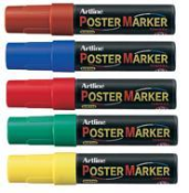 12.mm Chisel Poster Markers Sold by the Dozen