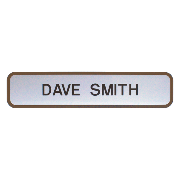G33 - Designer Wall & Door Sign - (BROWN) Frame 2" x 8"