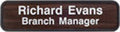 G33 - Designer Wall & Door Sign - (BROWN) Frame 2" x 8"