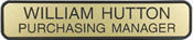 GN35 - Designer Wall & Door Sign (BLACK) Frame 2" x 10"