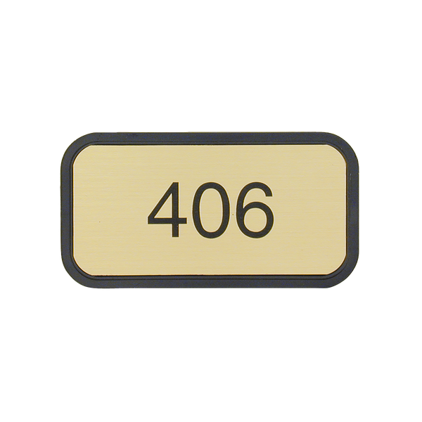 G40 - Designer Wall & Door Sign - (BLACK) Frame 2" x 4"