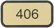G43 - Designer Wall & Door Sign - (BROWN) Frame 2" x 4"