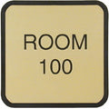 G51 - Designer Wall & Door Sign - (ALMOND) Frame 4" x 4"