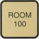 G53 - Designer Wall & Door Sign - (BROWN) Frame 4" x 4"