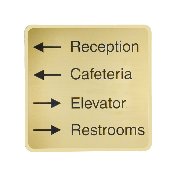 G51 - Designer Wall & Door Sign - (ALMOND) Frame 4" x 4"