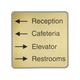 G52 - Designer Wall & Door Sign - (GRAY) Frame 4" x 4"
