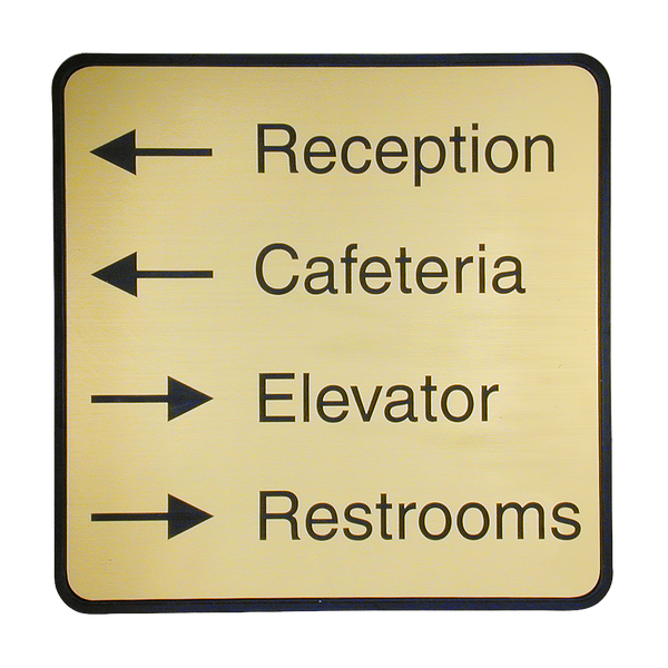 G60 - Designer Wall & Door Sign - (BLACK) Frame 6" x 6"