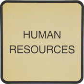 G60 - Designer Wall & Door Sign - (BLACK) Frame 6" x 6"