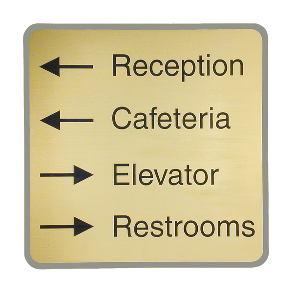 G62 - Designer Wall & Door Sign - (GRAY) Frame 6" x 6"