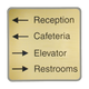 G62 - Designer Wall & Door Sign - (GRAY) Frame 6" x 6"