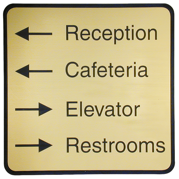 G70 - Designer Wall & Door Sign - (BLACK) Frame 8" x 8"