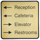 G70 - Designer Wall & Door Sign - (BLACK) Frame 8" x 8"