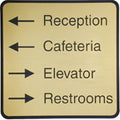 G73 - Designer Wall & Door Sign - (BROWN) Frame 8" x 8"